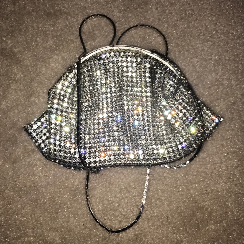 EUC RARE Vntg Stunning Handbag antique RHINESTONES  crystals